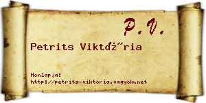 Petrits Viktória névjegykártya